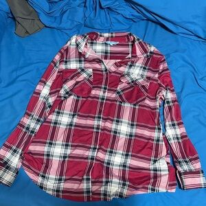 Penman's Red and Black Plaid Shirt